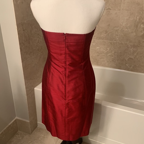 INC Raw Silk Strapless Dress - Picture 5 of 7